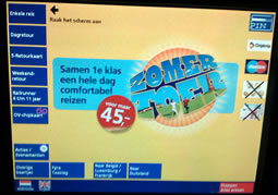 openingsscherm kaartjesautomaat